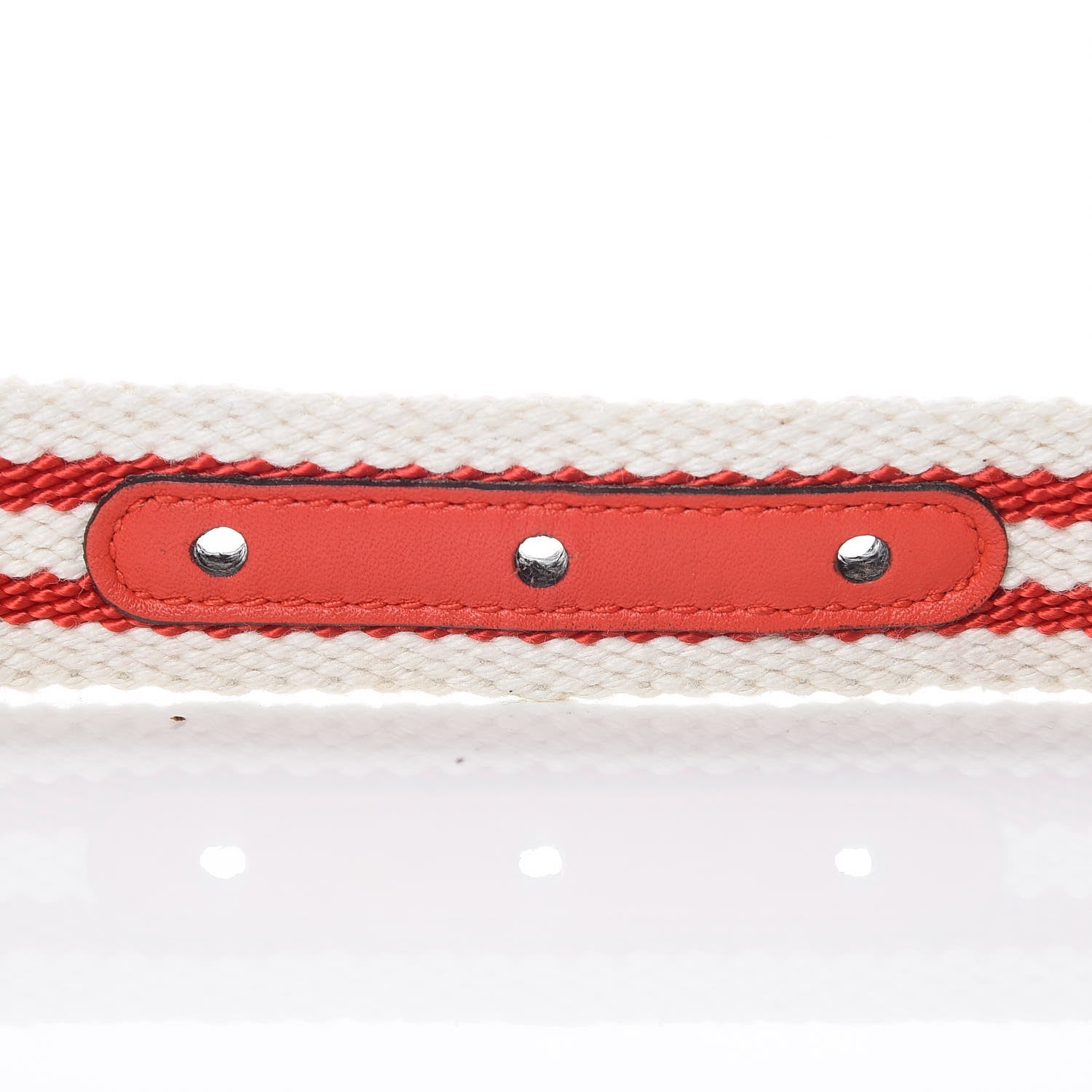 Gucci Canvas Striped GG Belt 90 36 White Red 6 of 7