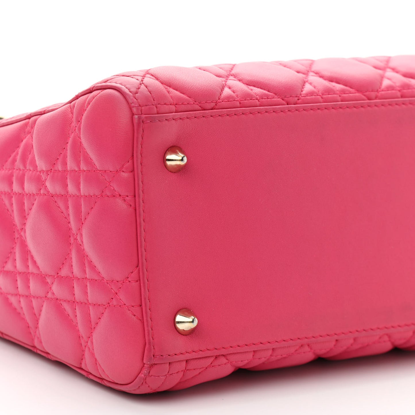 Lambskin Cannage Medium Lady Dior Pink