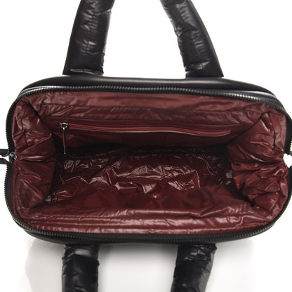 Chanel Nylon Quilted Coco Cocoon Bowler Black 5 of 8