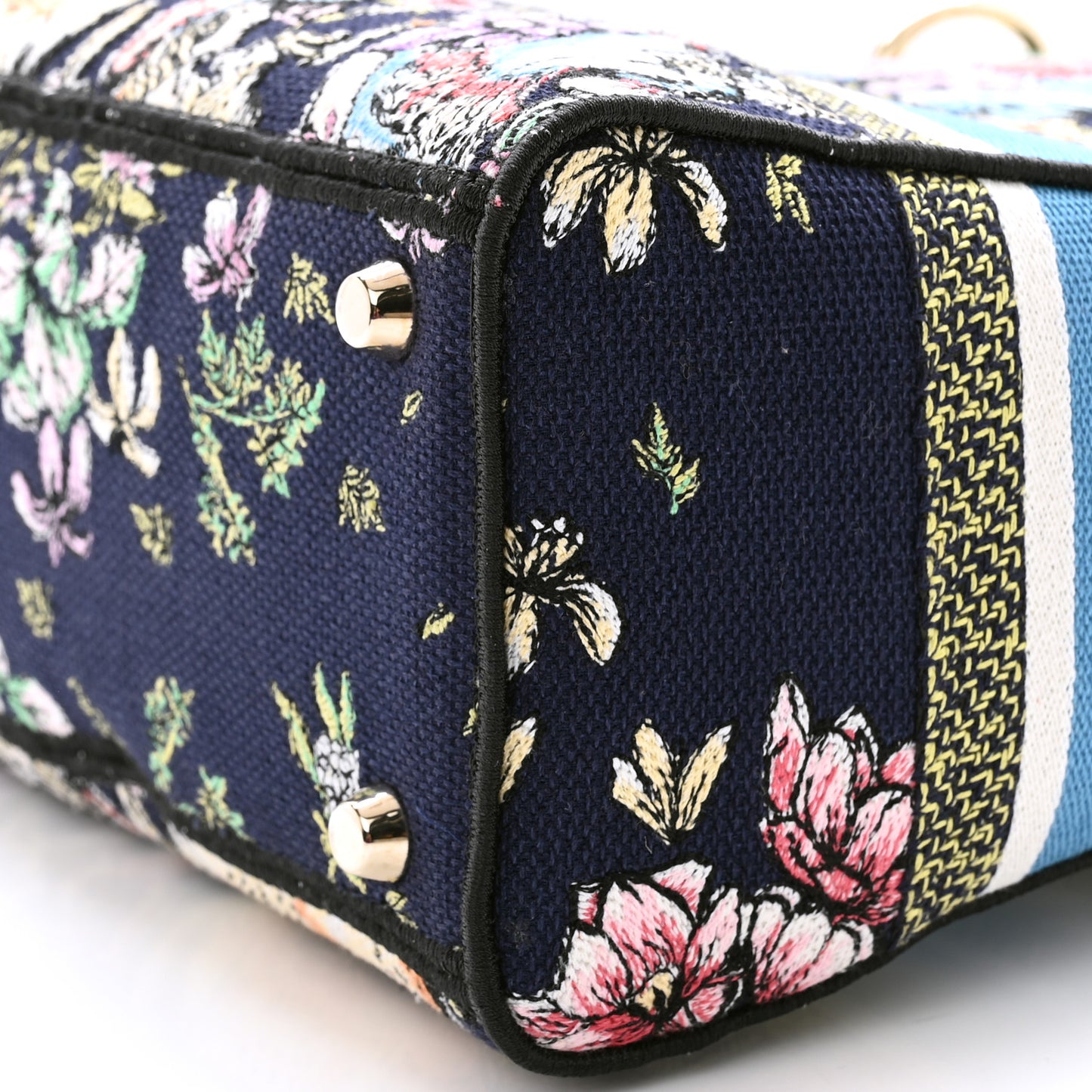 Canvas D-Constellation Embroidered Medium Lady D-Lite Bleu Multicolor