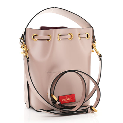 Valentino Garavani Calfskin Vlogo Walk Bucket Bag Poudre 3 of 8