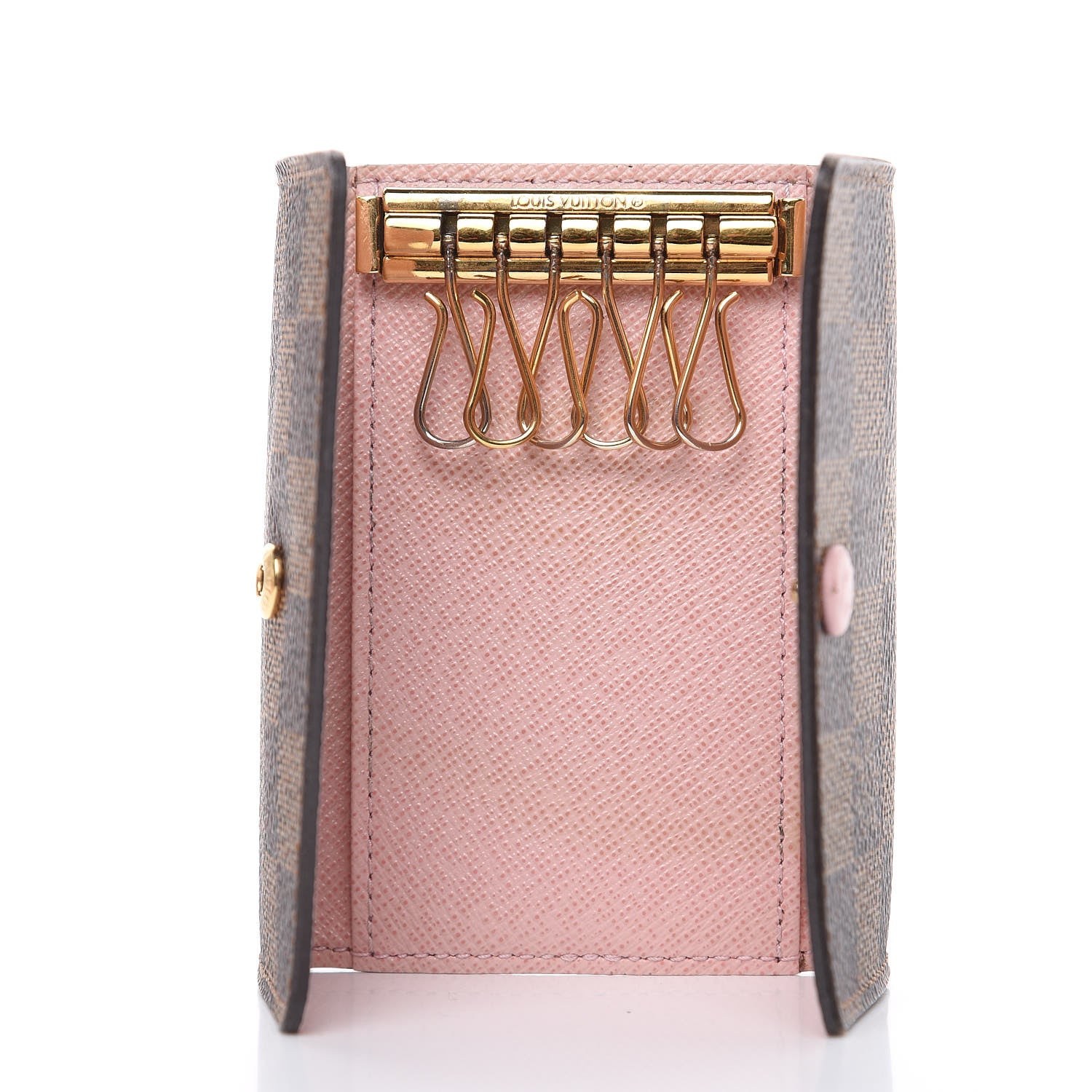 Louis Vuitton Damier Ebene Multicles 6 Key Holder Rose Ballerine 5 of 12