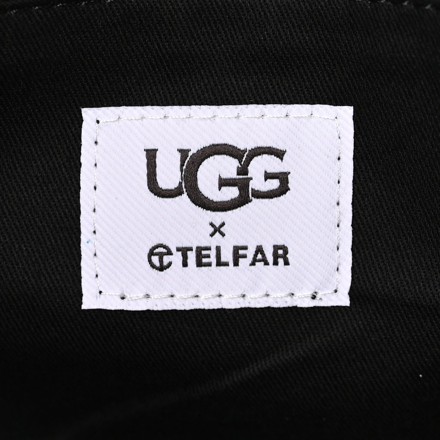X UGG Suede Shearling Medium Shopping Bag Raw Black