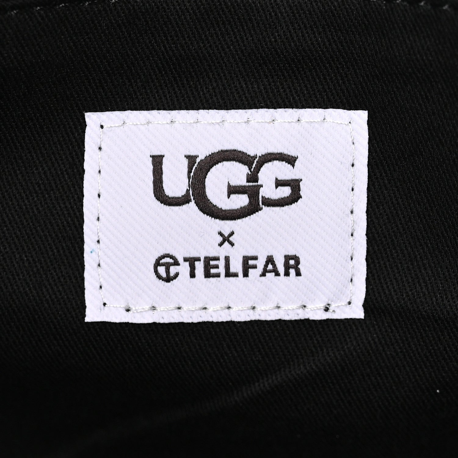Telfar X UGG Suede Shearling Medium Shopping Bag Raw Black 6 of 11