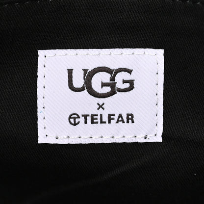 Telfar X UGG Suede Shearling Medium Shopping Bag Raw Black 6 of 11