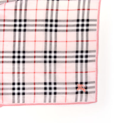 Burberry Cotton House Check Square Scarf Light Pink 3 of 3