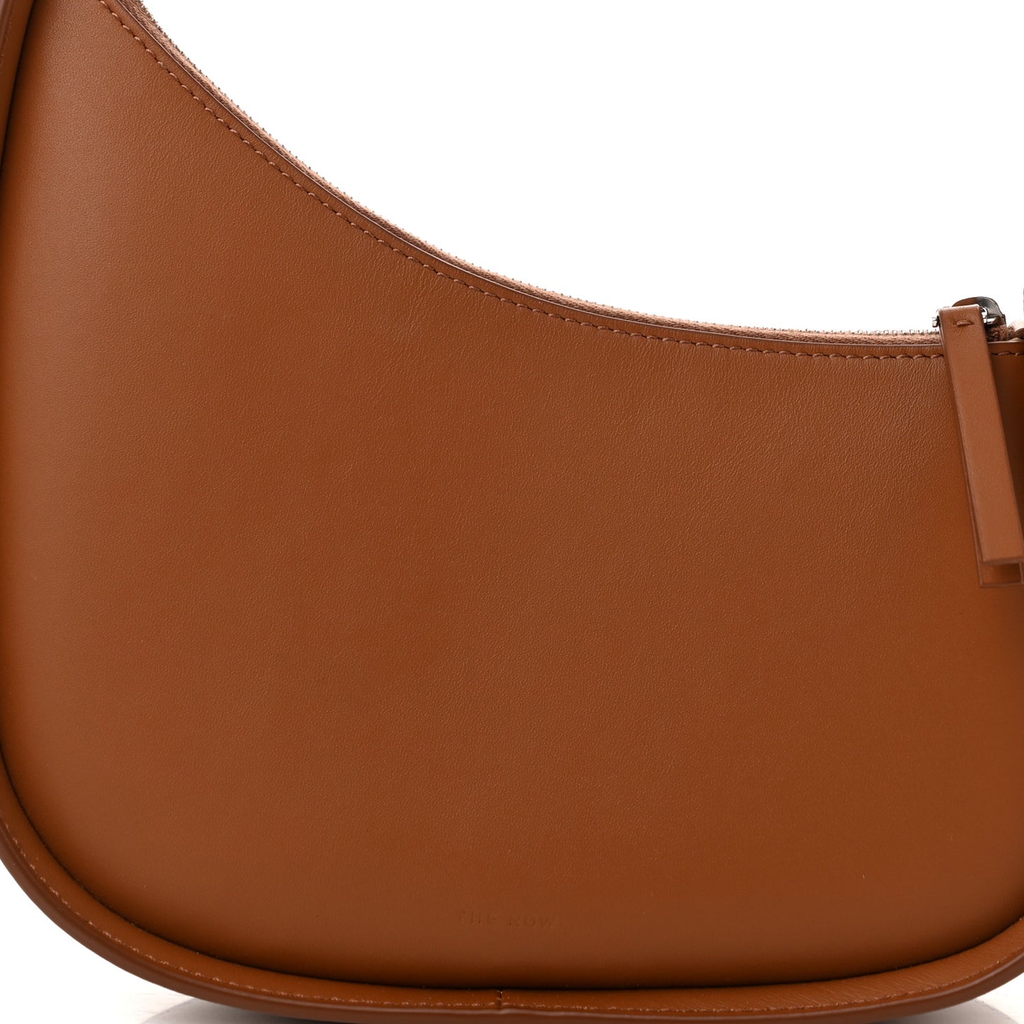 Smooth Calfskin Half Moon Shoulder Bag Acorn