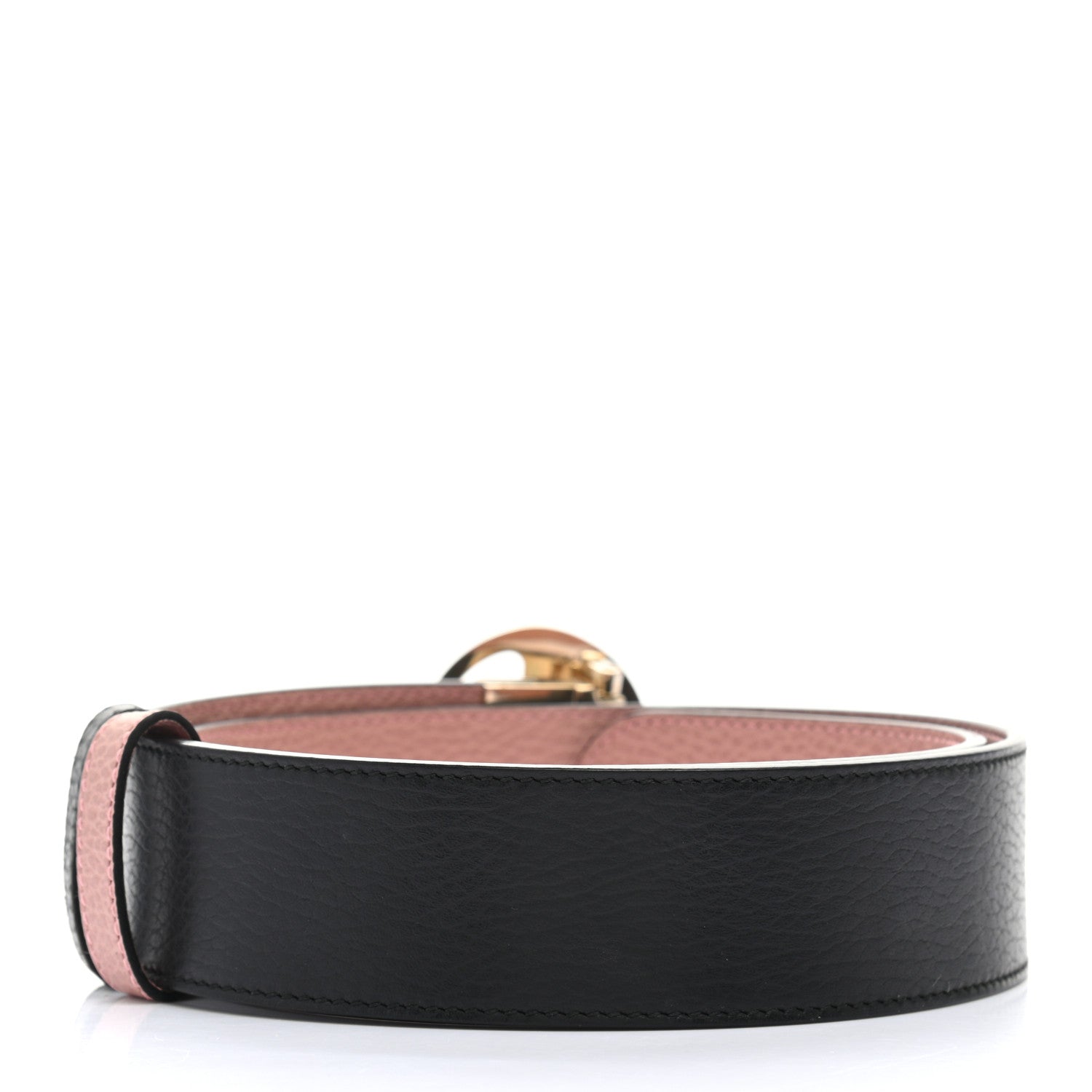 Gucci Calfskin 1973 Reversible Belt 80 32 Black Pink 3 of 8