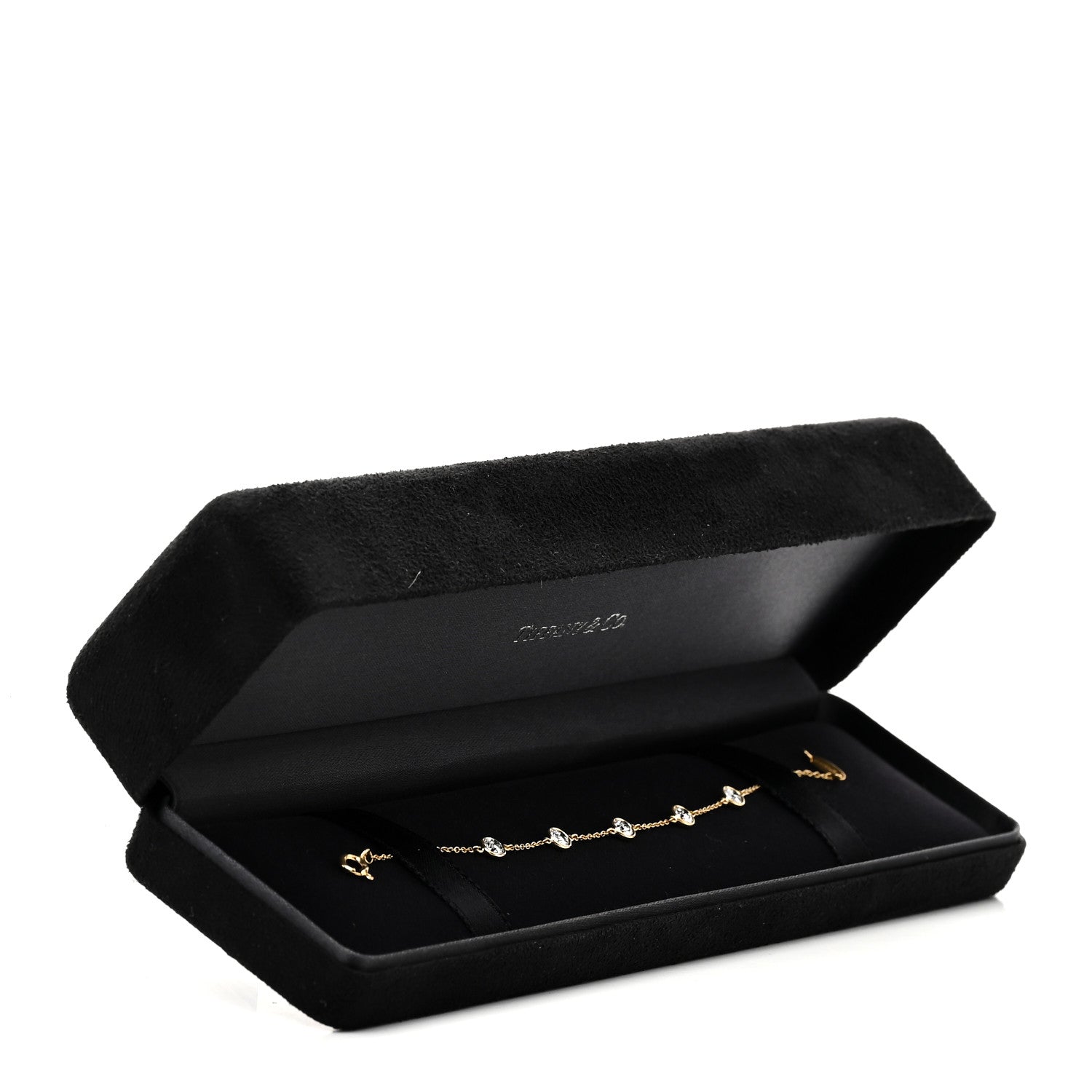 Tiffany 18K Yellow Gold Diamond 1.50ctw Elsa Peretti Diamonds by the Yard Station Bracelet 6 of 6