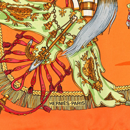 Hermes Silk Caparacons De La France Et De L'inde Shawl 90 2 of 4