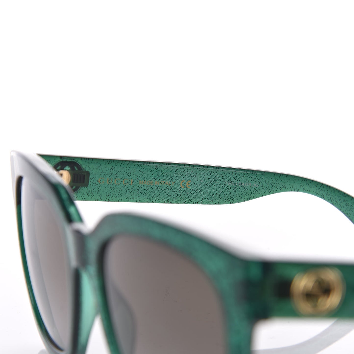Acetate Square GG0034S Sunglasses Green