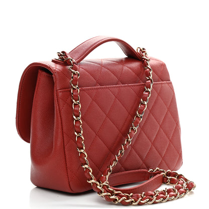Chanel Caviar Quilted Medium Business Affinity Flap Red 3 of 9