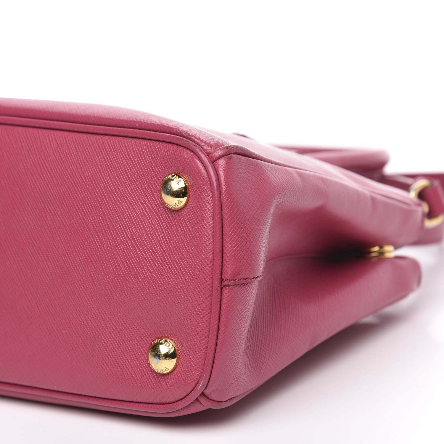 Prada Saffiano Mini Galleria Double Zip Tote Peonia 9 of 12