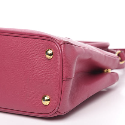 Prada Saffiano Mini Galleria Double Zip Tote Peonia 9 of 12