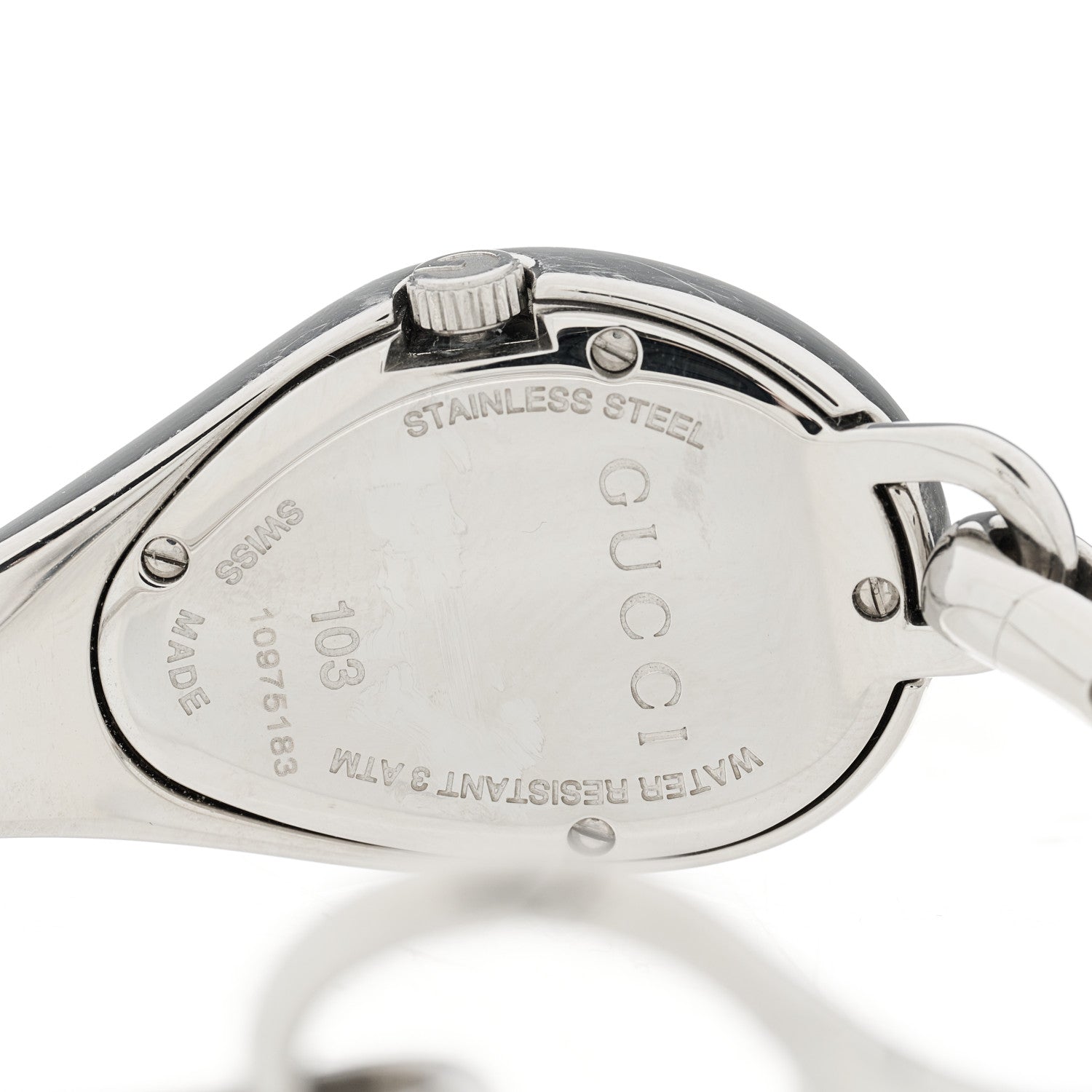 Gucci Stainless Steel Diamond 21mm Horsebit Quartz Watch 4 of 4