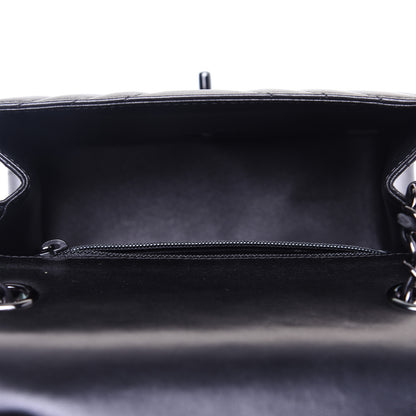 Chanel Lambskin Chevron Quilted Mini Square Flap So Black 5 of 13
