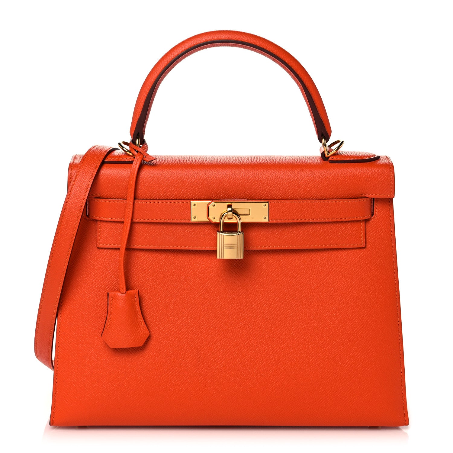 Hermes Epsom Kelly Sellier 28 Orange Poppy 1 of 42