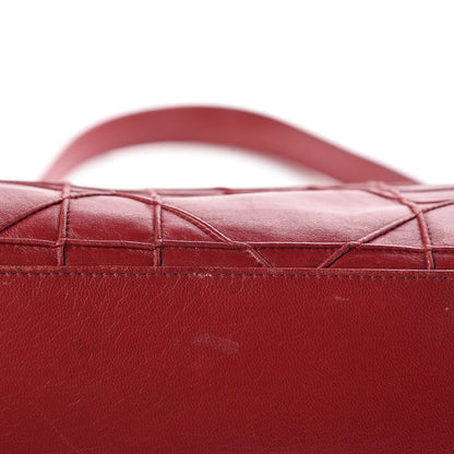 Christian Dior Lambskin Cannage Medium Granville Tote Red 15 of 22