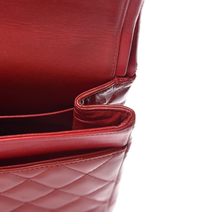 Chanel Patent Quilted Maxi Double Flap Red 14 of 29