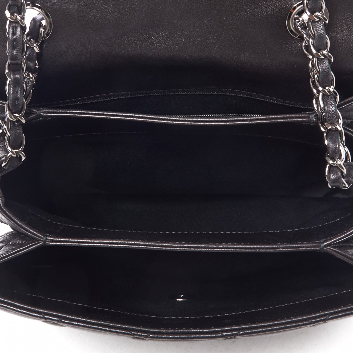Chanel Lambskin Quilted Chanel 3 Large Flap Black 6 of 9