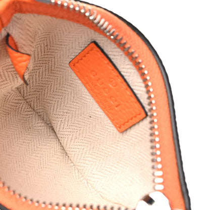 Gucci Pebbled Calfskin Mini B Shoulder Bag Orange 5 of 11