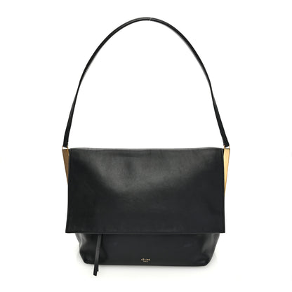 Celine Smooth Calfskin Flap Clasp Bag Black 1 of 9