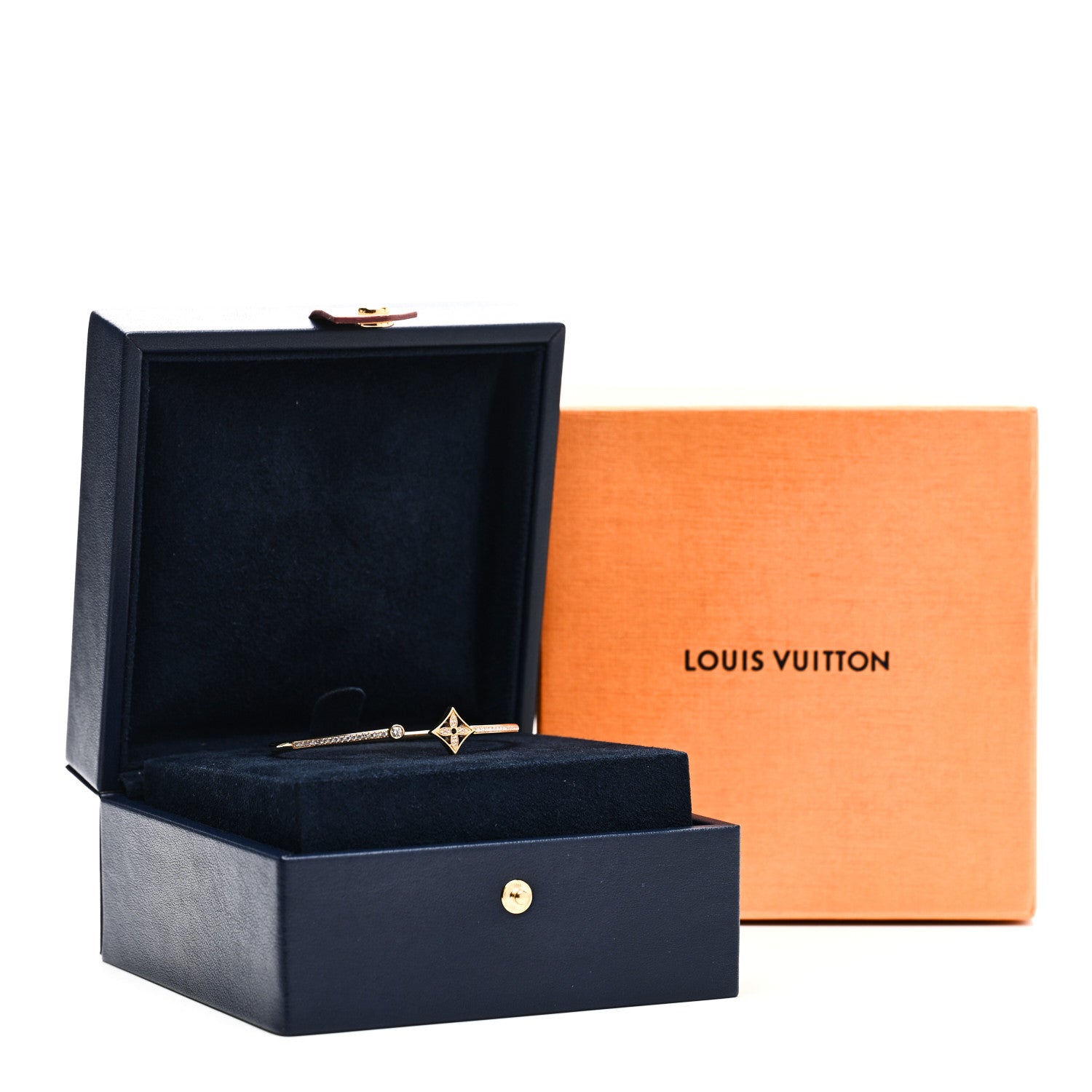 Louis Vuitton 18K Yellow Gold Diamond Pave Idylle Blossom Twist Bracelet 4 of 4