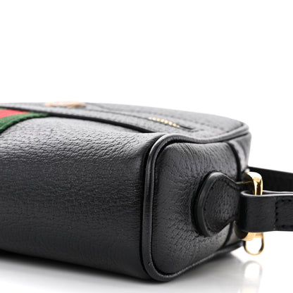 Gucci Calfskin Web Mini Ophidia Shoulder Bag Black 10 of 10