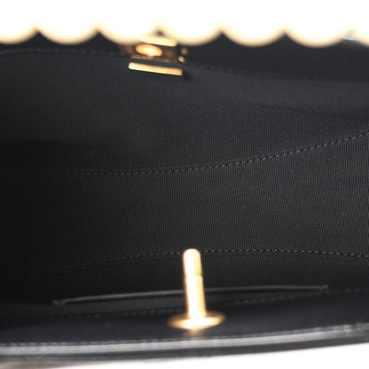Chanel Shiny Lambskin Pearl Small Shopping Bag Black 5 of 11