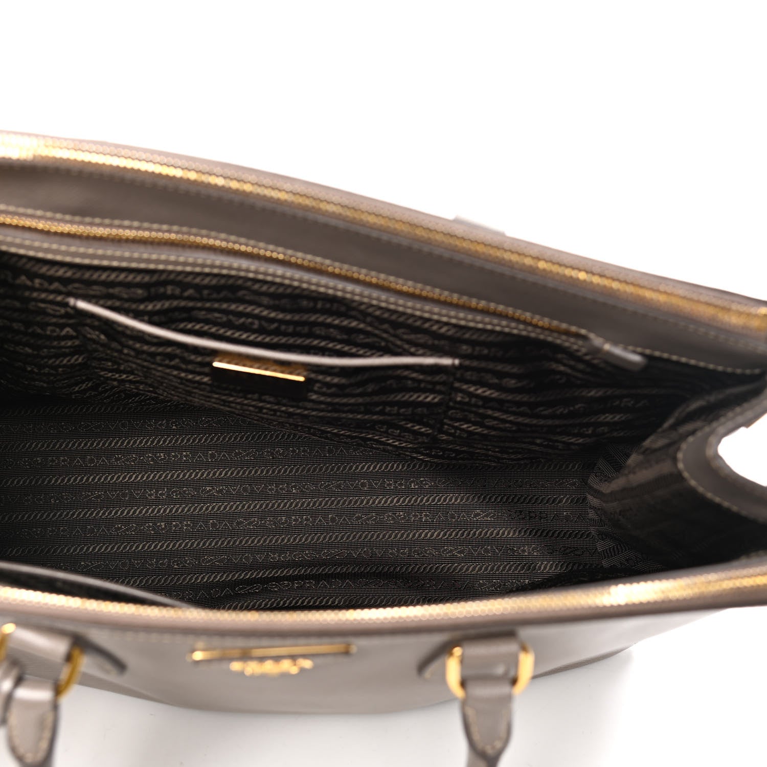 Prada Saffiano Large Galleria Double Zip Tote Argilla 4 of 8