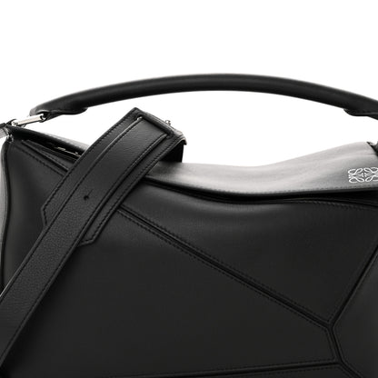 Loewe Calfskin Medium Puzzle Bag Black 7 of 9