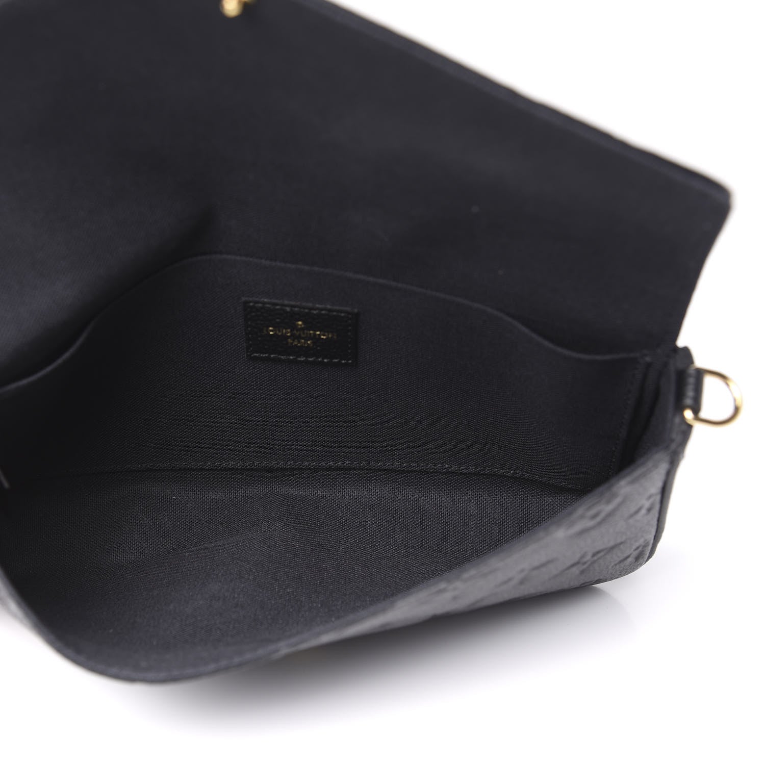 Louis Vuitton Empreinte Pochette Felicie Chain Wallet Black 4 of 8