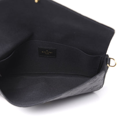 Louis Vuitton Empreinte Pochette Felicie Chain Wallet Black 4 of 8