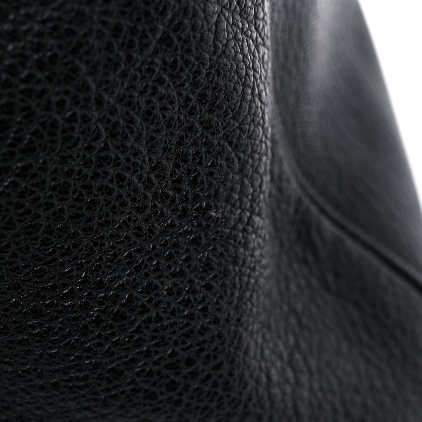 Chevre Silver Metallic Edge Hardware Velo Black