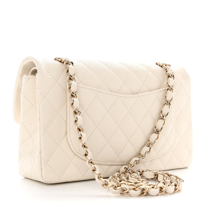 Chanel Caviar Quilted Small Double Flap White 3 of 10