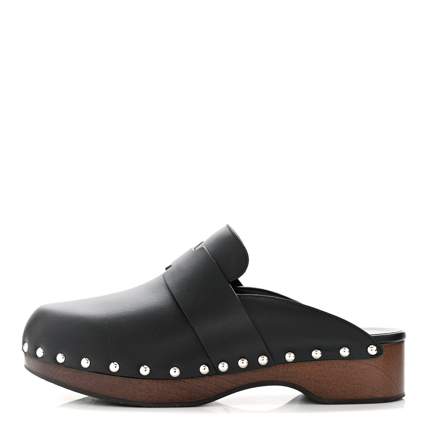 Calfskin Calya Mules 38 Black
