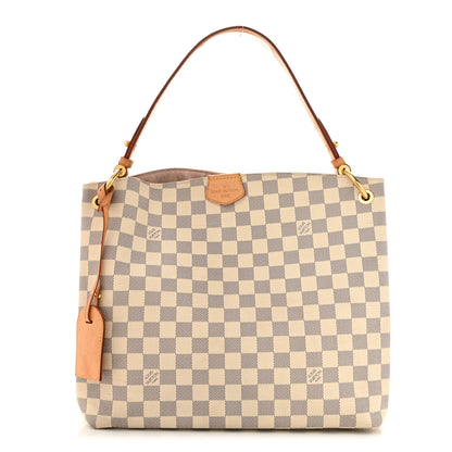 Louis Vuitton Damier Azur Graceful PM Rose Ballerine 1 of 14