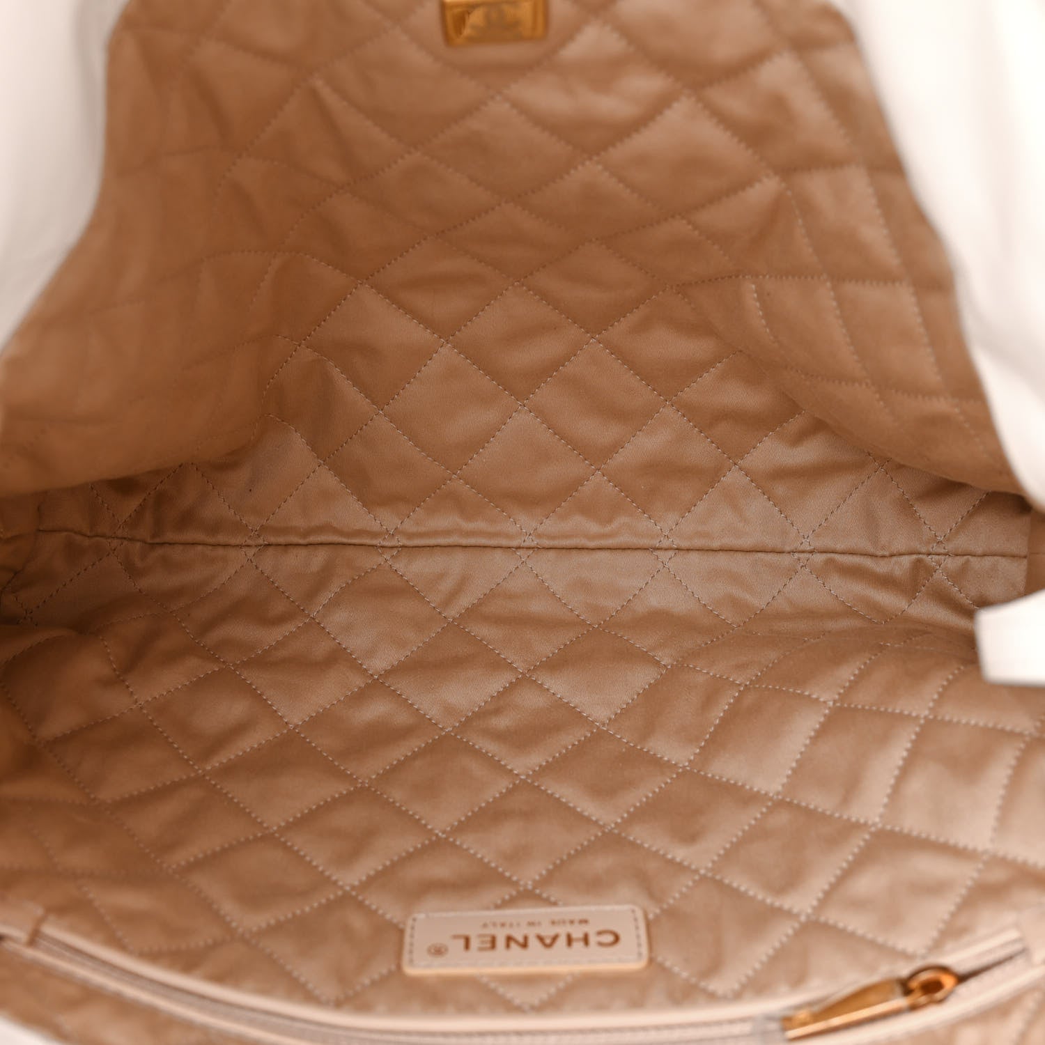 Chanel Shiny Calfskin Quilted Small Chanel 22 White 5 of 11