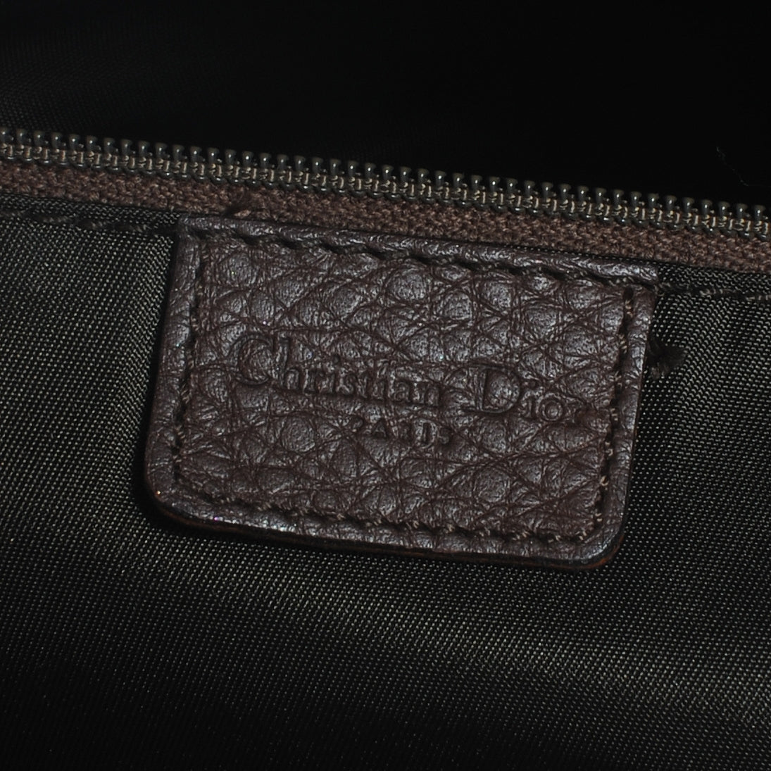 Christian Dior Calfskin Belted Pants Shoulder Bag Brown 6 of 7