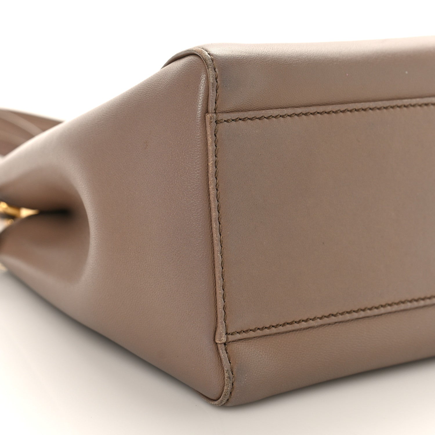 Fendi Nappa Mini Peekaboo Iconic Satchel Tortora 8 of 10