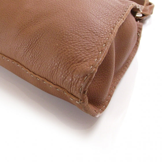 Calfskin Romano Selleria Diablo Shopper Camel