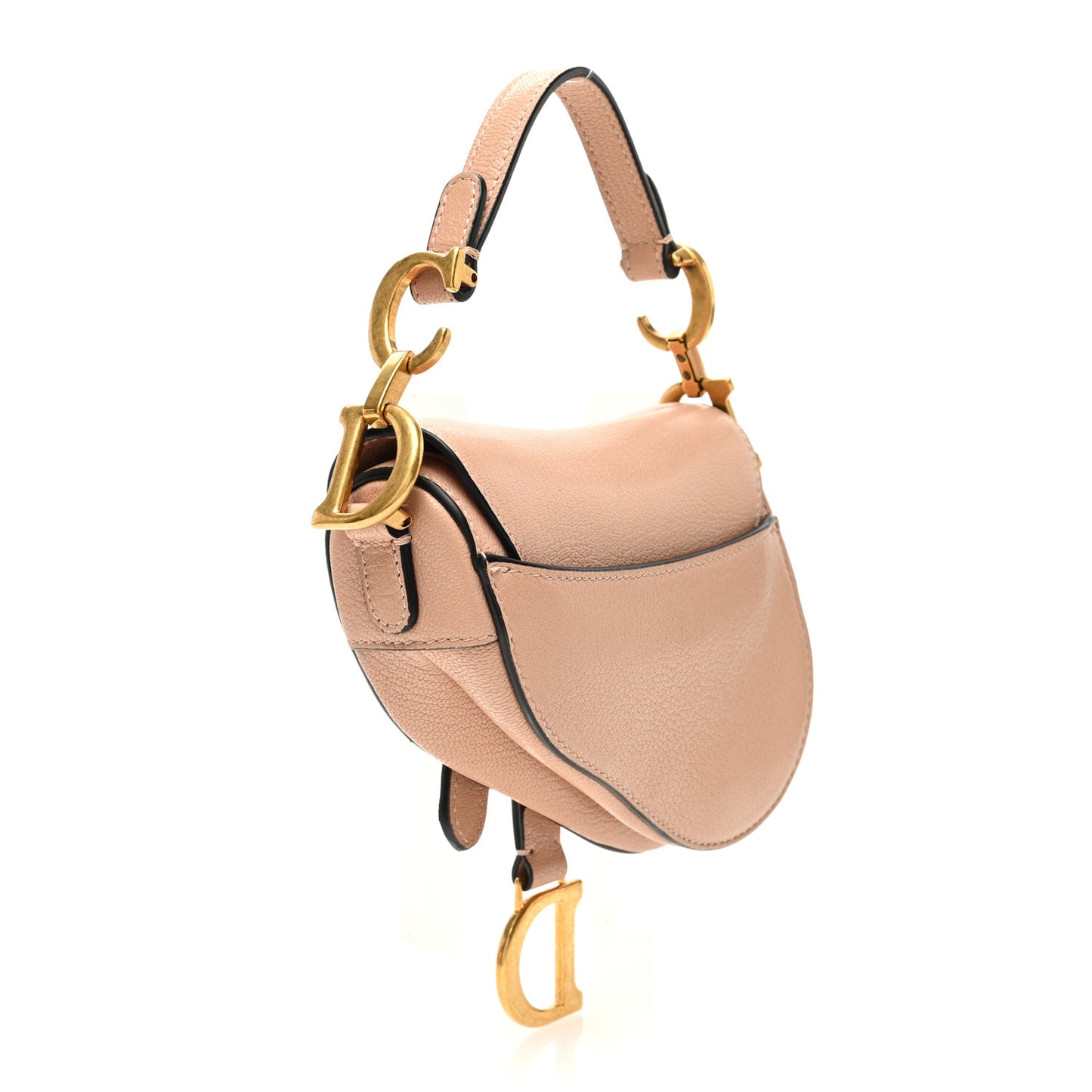 Goatskin Micro Saddle Bag Rose Des Vent