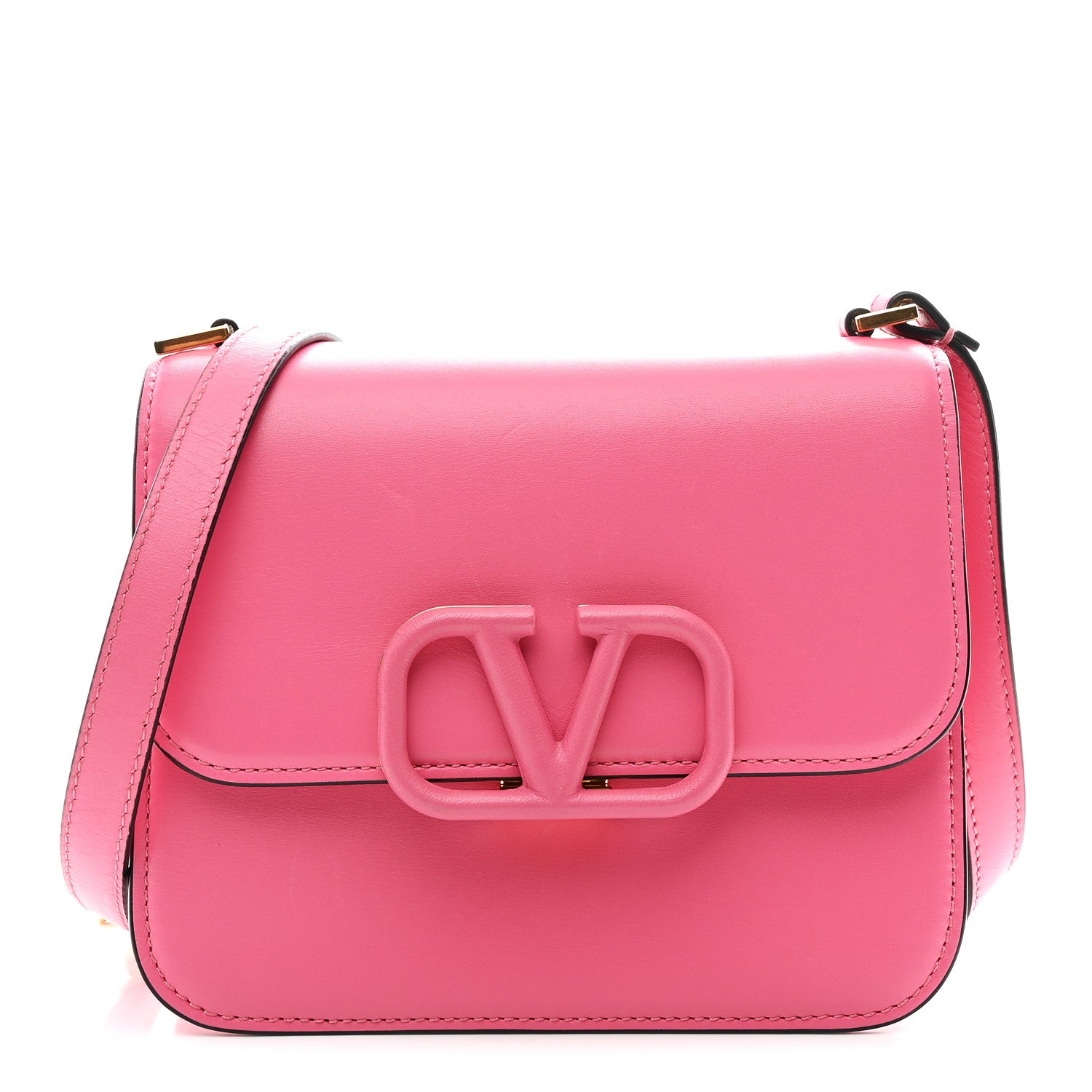 Valentino Garavani Smooth Calfskin Small VSling Shoulder Bag Pink 1 of 21