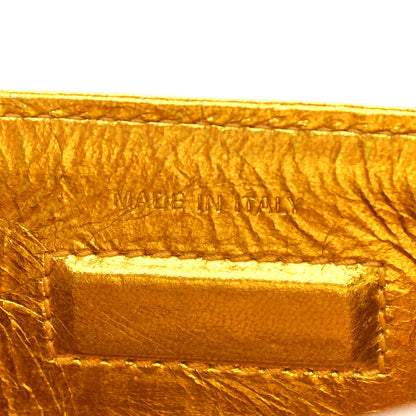 Christian Dior Metallic Calfskin Mini Diorever Flap Gold 7 of 15