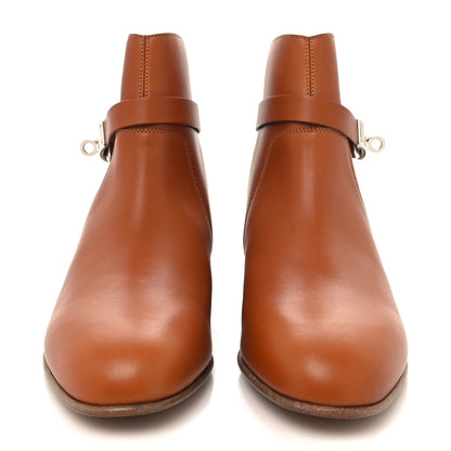 Hermes Calfskin Neo Low Boots 37.5 Natural 2 of 8
