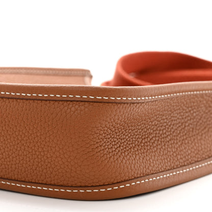 Hermes Taurillon Clemence Amazone Evelyne TPM Gold Cuivre 10 of 11