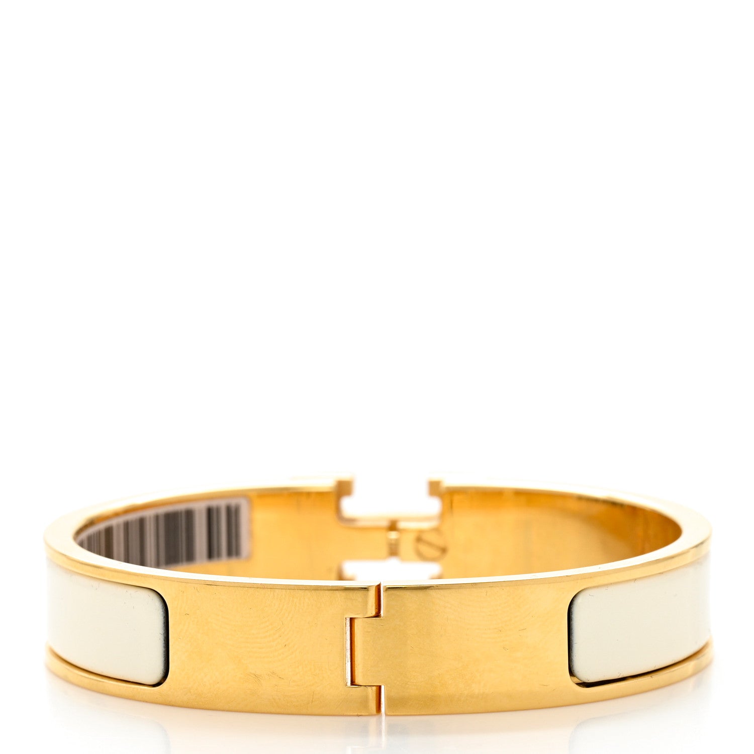 Hermes Enamel Narrow Clic Clac H Bracelet Craie 3 of 6