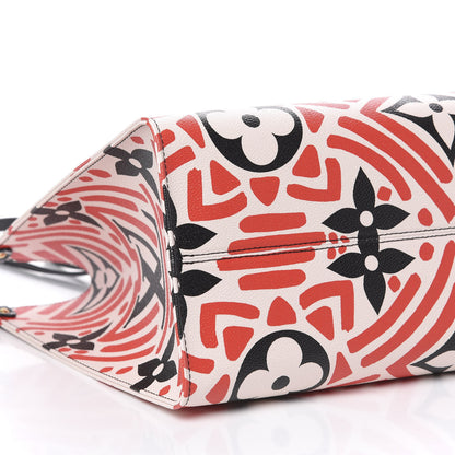 Louis Vuitton Monogram Giant Crafty Onthego GM Creme Rouge Black 7 of 8