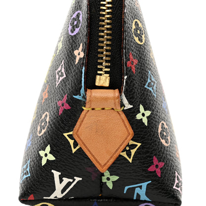 Louis Vuitton Monogram Multicolor Cosmetic Pouch Black Grenade 7 of 7