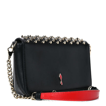 Christian Louboutin Calfskin Spiked Zoompouch Crossbody Black 3 of 13
